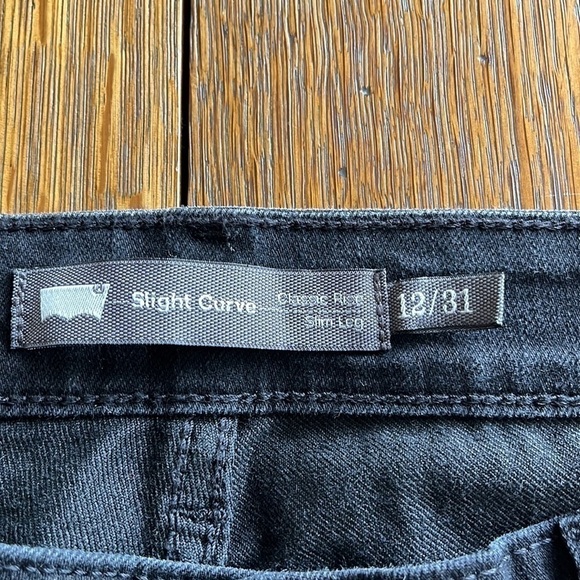 Levi’s black jeans slight curve classic rise slim leg classic size 12/31 - Picture 4 of 13